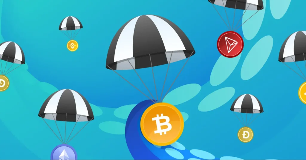 best crypto airdrop tracker app showing upcoming token airdrops